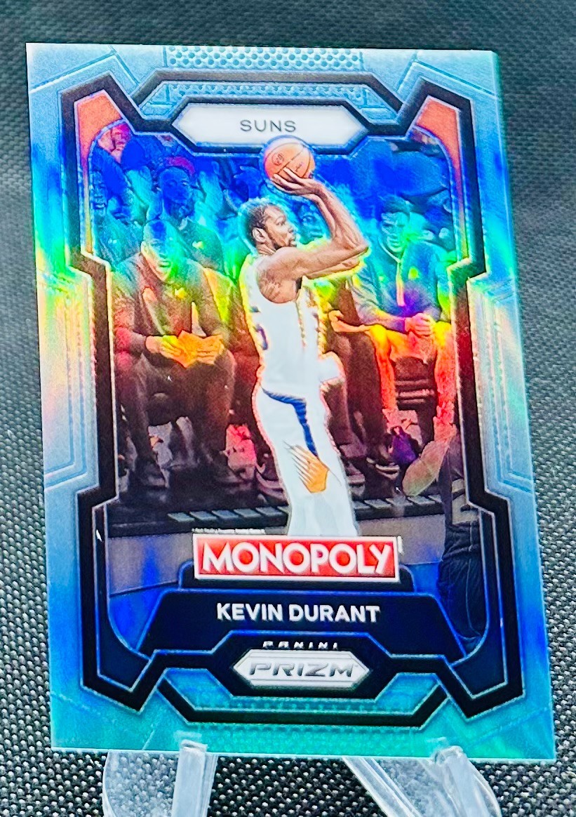 2023-24 Panini Prizm Monopoly Light Blue Prizm Kevin Durant Suns #70 #'d 028/199