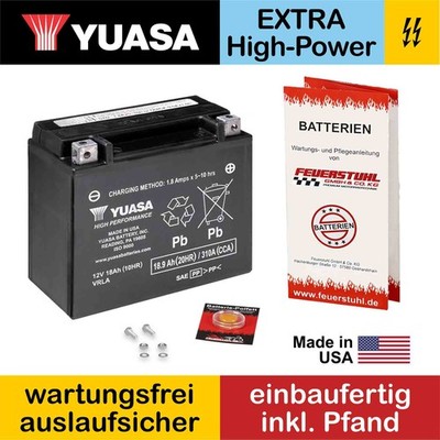 Moto Guzzi California Stone Touring, Batterie YUASA, 18Ah|310A (inkl 7,50 Pfand)
