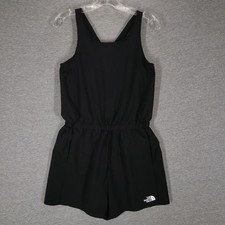 North Face Romper Girls XL 18 Black FlashDry Athletic Outdoor Playsuit Pockets