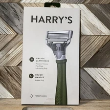 Harry's 5-Blade Men's Razor with 2 Cartridges - Forest Green