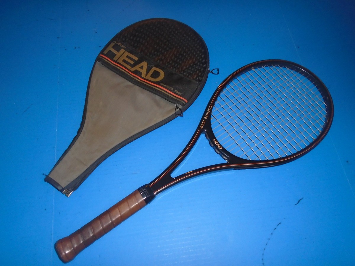 1980s AMF Head Graphite Edge Tennis Racquet. 4 3/8. 12.75 oz