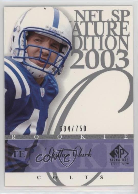 Dallas Clark SP Signature #163 Base