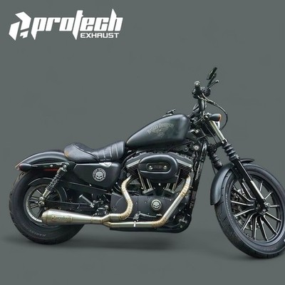 2-1 Exhaust HARLEY DAVIDSON SPORTSTER 883 1200 NOT COBRA Vance