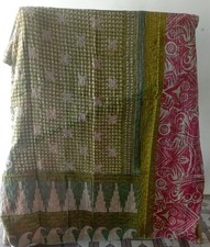 Wholesale Vintage Kantha Blanket Bedspread Indian Handmade Quilt Throw Cotton
