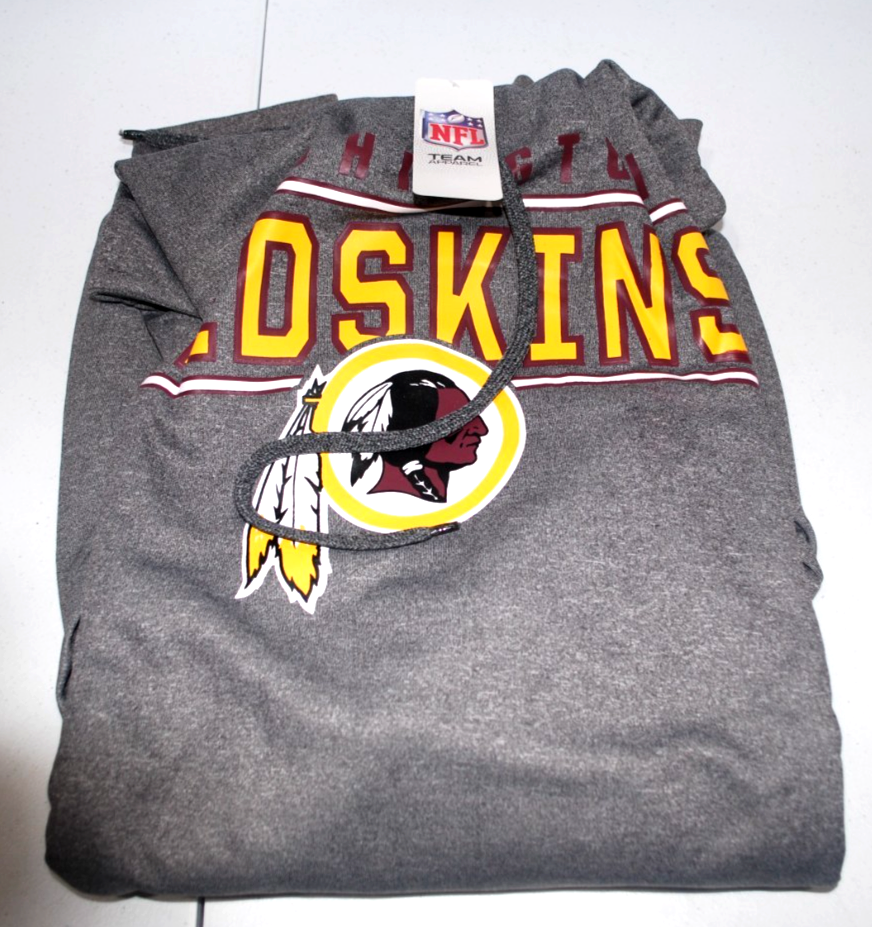 NFL Team Apparel Hoodie Men's 3XLT Washington Redskins/Commanders Grey ...