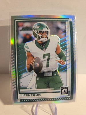 Justin Fields Jets 2025 Optic -  #167 HOLO SILVER PRIZM  