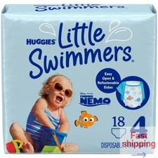 Huggies Little Swimmers Baby Swim Disposable Diapers - Size 4 Count 18ct