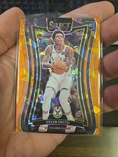 2024-25 Panini Select - Tyler Smith #378 Orange Cracked Ice Prizm /275 Rookie