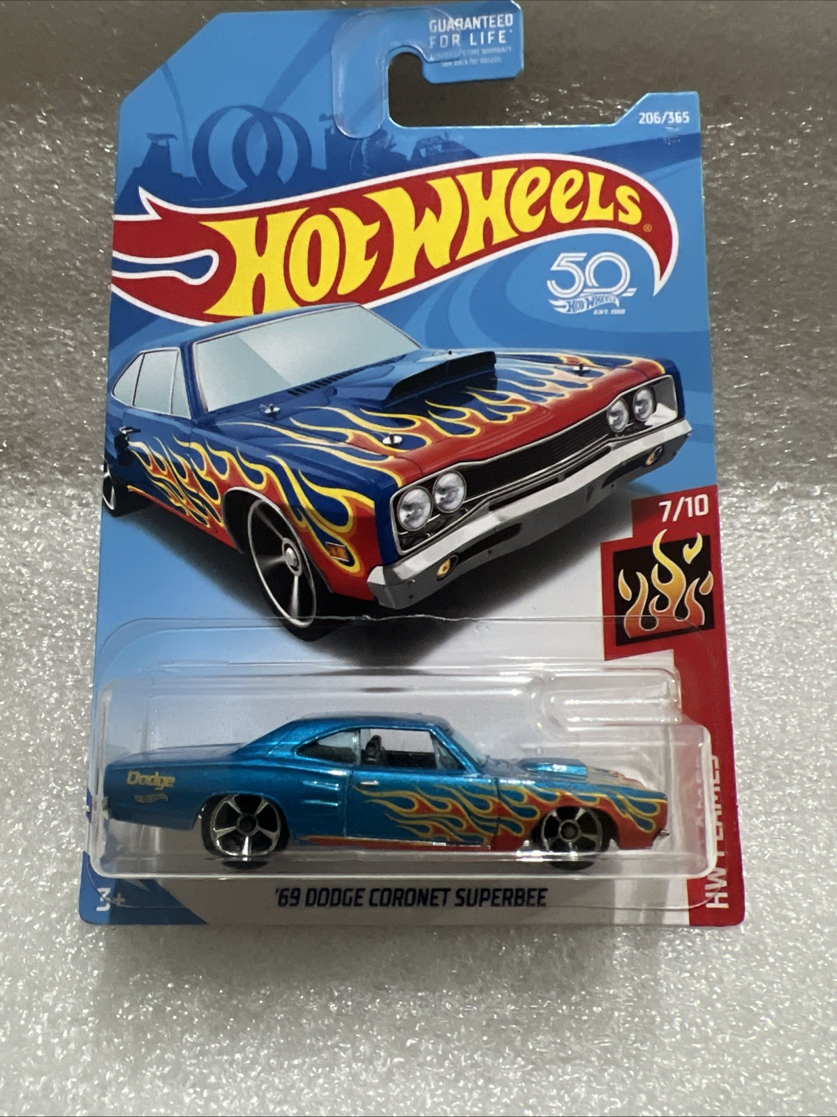 New 2018 HOT WHEELS '69 DODGE CORONET SUPERBEE! Hw Flames Series! #E1