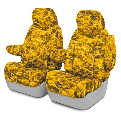 Coverking Mossy Oak 1st Row Elements Yellowfin Custom Seat Covers