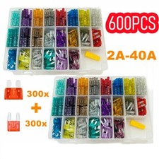 600Pcs Car Blade Fuse Assortment Assorted Kit Blade Set Auto Truck Automotive