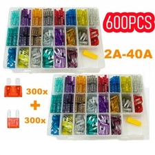 NEW 600X Car Blade Fuse Assortment Assorted Kit Blade Set Auto Truck Automotive