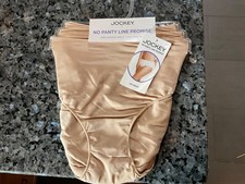 Jockey No Panty Line Promise Tan Hip Briefs-Set of 3- Size 6-NWT