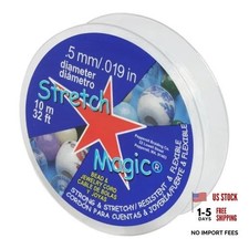Stretch Magic Elastic Beading Cord Clear Color in 0.5mm Clear - 10 Meter