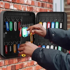 48Key Cabinet Wall Mount with Code Locking Key Organizer Key Storage Lock Box