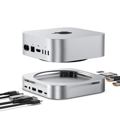 Mac mini M4 Dock & Hub with 8TB NVMe SSD Enclosure, 4K@60Hz HDMI, 2x10Gbps US...
