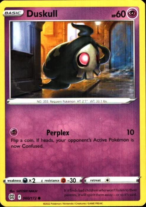 Duskull 060/172 C Brilliant Stars Pokemon LP