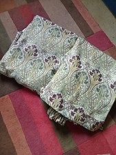 Dunelm Lucettta Mauve Mulberry Jacquard Curtains 66"x90  Gathered 36"Width