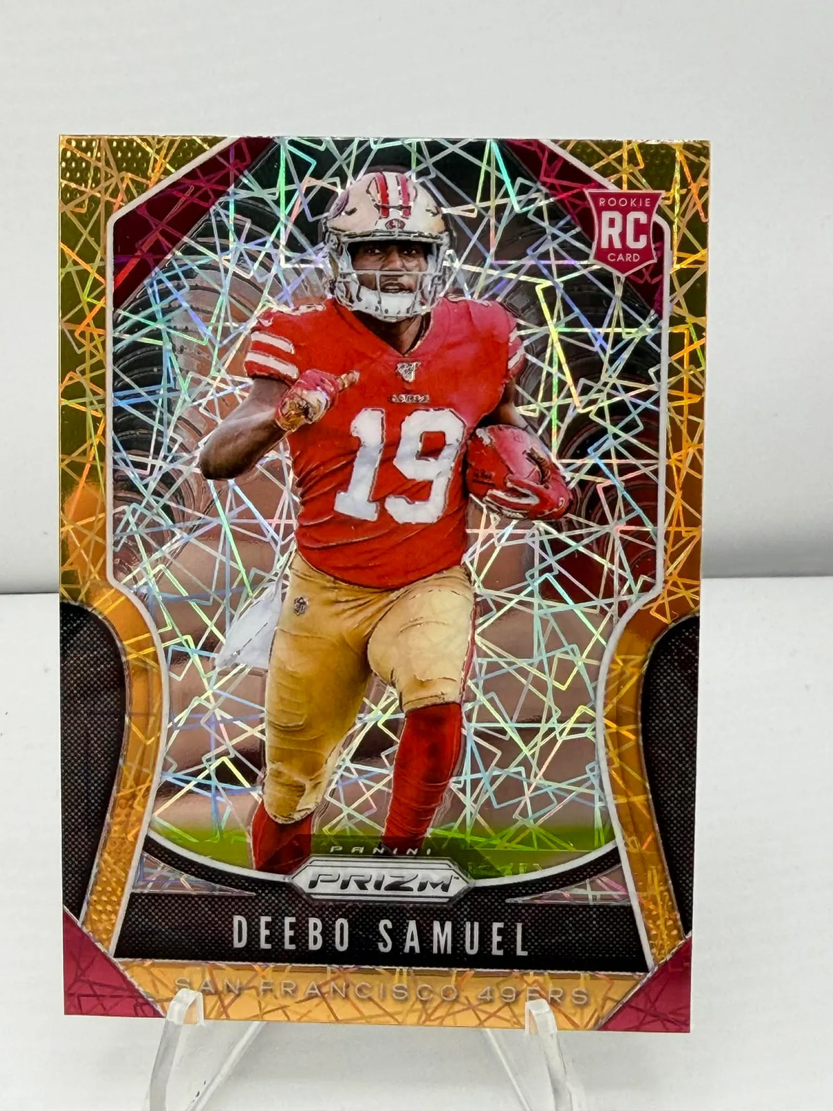 2019 Panini Prizm Deebo Samuel #346 Orange Lazer RC
