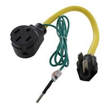 RV/EV 14-50R 50-Amp Adapter 3-Prong 3-Prong 30A Dryer Outlet to 50A RV/ EV