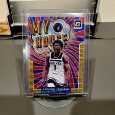 2021-22 Donruss Optic Anthony Edwards My House Gold Wave Prizm SP SSP Rare #9