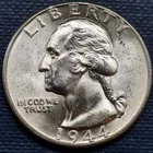 1944 D Washington Quarter 25c Silver BU UNC GEM Brilliant Uncirculated #97129