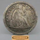 1856 Seated Liberty Silver Dime - #C61822NQ