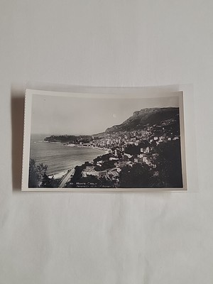 Monaco Monte Carlo Panoramic View Vintage RPPC Postcard Unposted