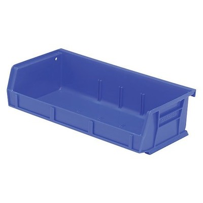 Quantum Storage Systems Qus232bl Hang & Stack Storage Bin, Polypropylene, Blue,