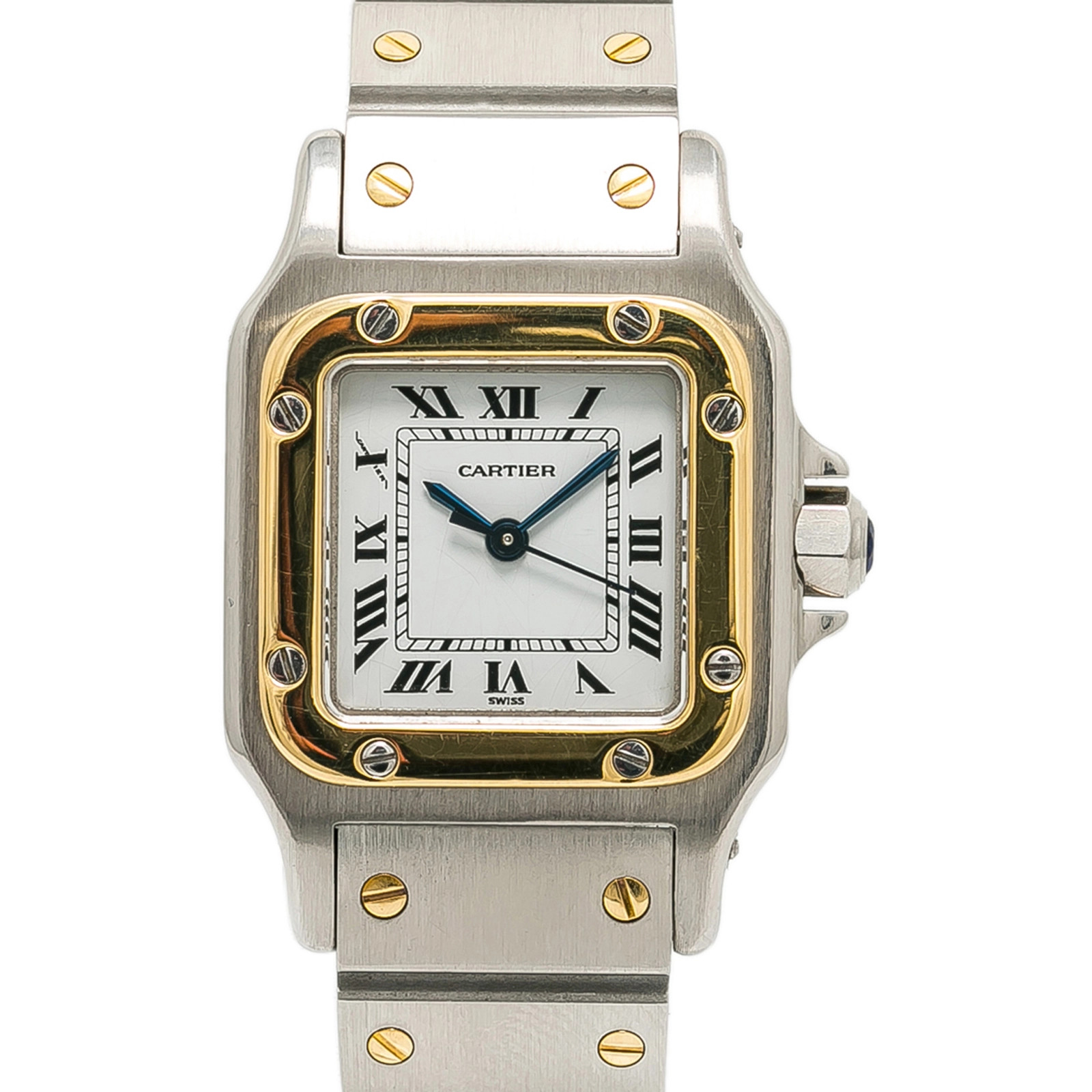 Cartier Santos W2SA0033 Bracelet YG Silver