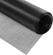 Window Screen Mesh Roll 48x102in Fiberglass Black