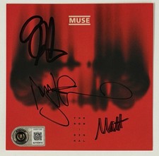 BAND SIGNED Muse The Wow Signal Album Photo Card & CD BAS Beckett COA AUTOGRAPH