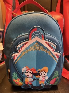 disney cruise line mini backpack by loungefly Parks Treasure New With Tag I Love Characters Disney Cruise Line Loungefly Mini
