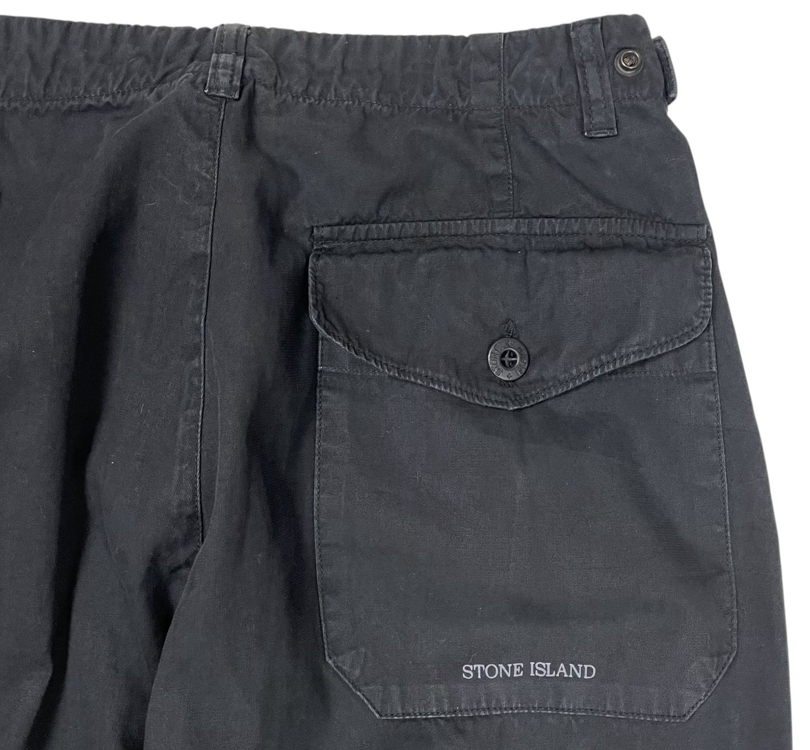 Vintage Stone Island Speed Jeans Cargo Black Trousers Paul Harvey Design 44 W28” thumbnail 5