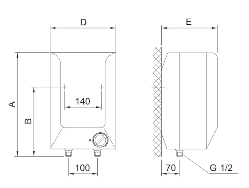 Caldera Gorenje TEG S10U 9,9 L SIN PRESIÓN calentador de agua bajo mesa - Imagen 4 de 4