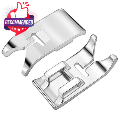2 Pcs Universal Sewing Machine Feet, Zig Zag, Straight Stitch Presser Foot