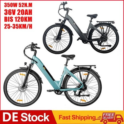 E Bike 28 Zoll Elektrofahrrad Damen Electric Bike E Mountainbike 250W 20Ah Akku