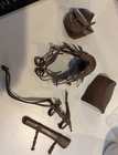 Marx Horse THUNDERBOLT WESTERN TACK  Brown ACCESSORIES 1960s Johnny West Saddle