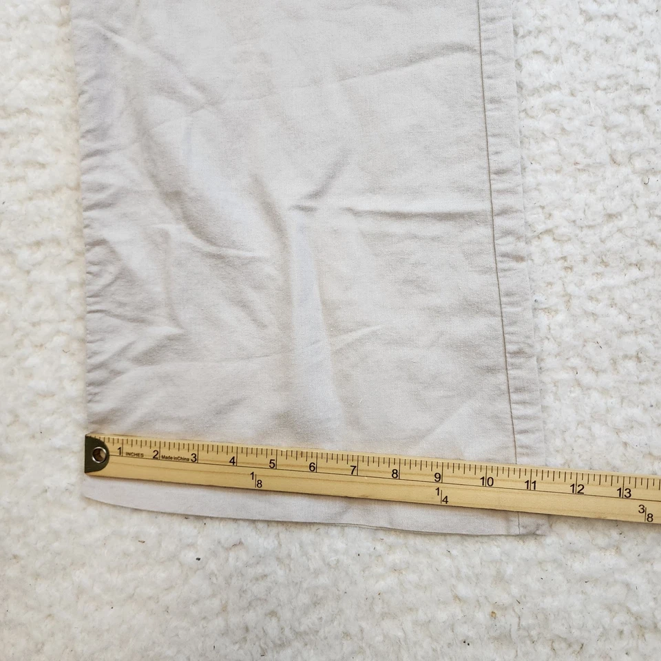 Body Central Coastal Boho Pantalones de Playa Med Beige Botón Mosca Lino Algodón Bolsillos Foto 3 de 4