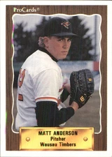 Matt Anderson 1990 CMC #872 RC Wausau Timbers FREE SHIPPING AutographDen