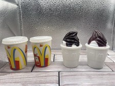 Vintage McDonald's Play Food Soda Fountain Drink Cups  Hot Fudge Sundae 4 Pc