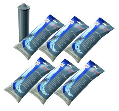 Jura 71793 Filter Cartridge Claris Smart - 6 Filters 6 Count (Pack of 1), Gray 