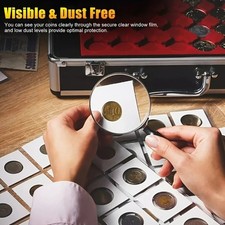 50 PCS Assorted Coin Holders 2X2 Cardboard Mylar Flips Include 50pcs 4 Sizes New