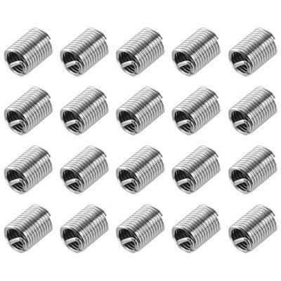 uxcell M6 x 1mm x 2D 304 Stainless Steel Helicoil Wire Thread Inserts 20pcs