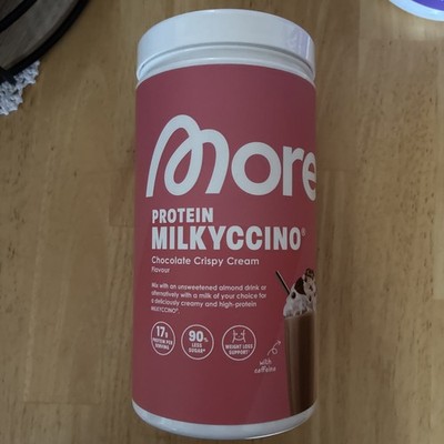 More Nutrition Milkyccino Chocolate Crispy Cream OVP  1 Scoop entnommen