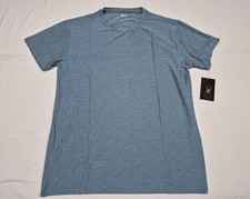 Spyder Mens Gray Loungewear T-Shirt Activewear Moisture Wicking Top Blue gray
