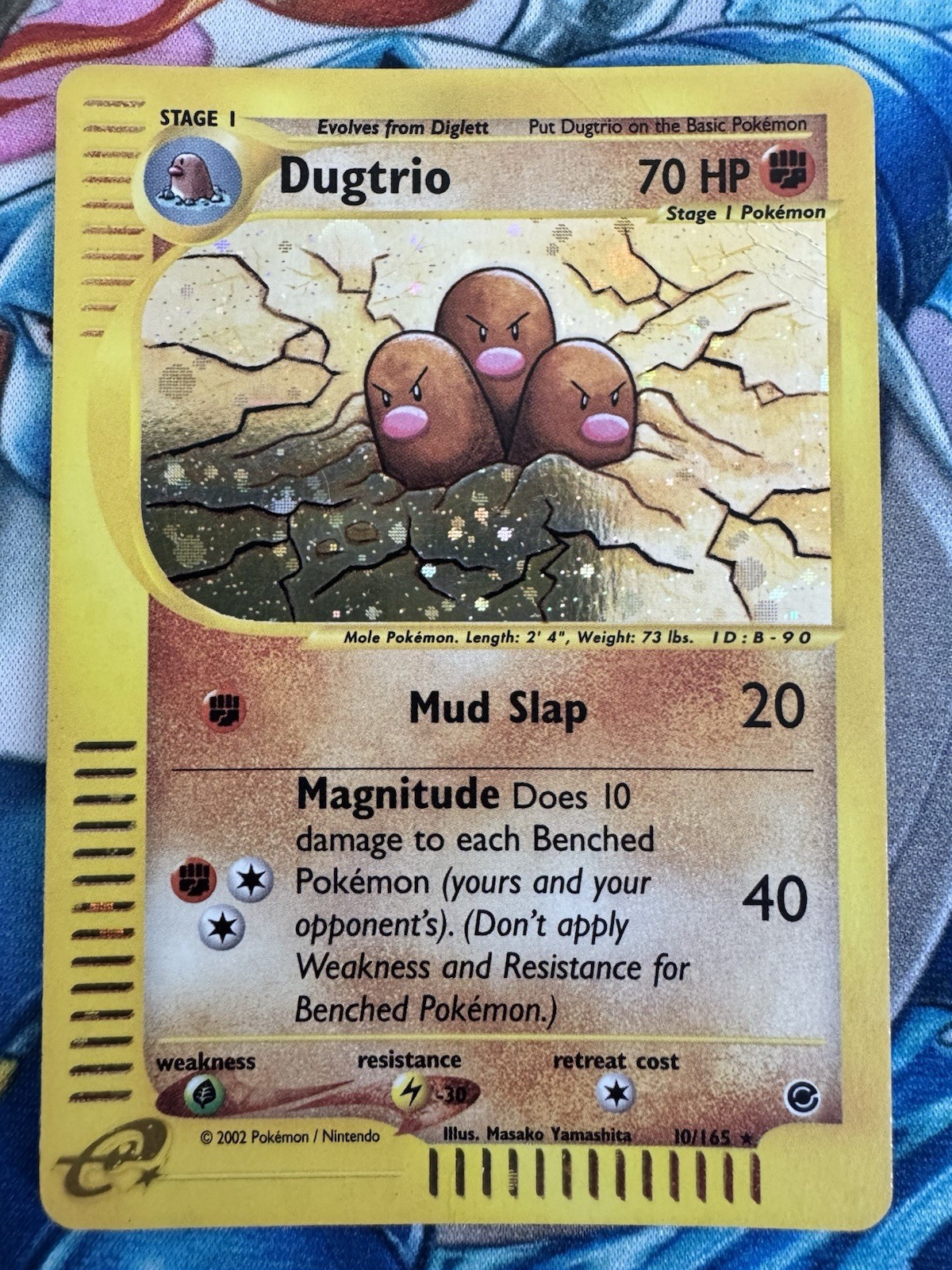 Dugtrio 10/165 Expedition Holo Rare Pokémon TCG MP