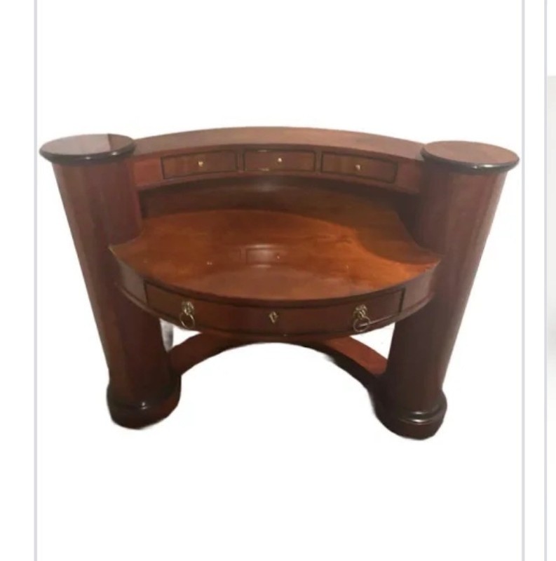 1990s Century Furniture Biedermeier Style Mahogany Desk