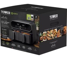 Image of TowerVortx Elite 10.4L Duo Basket Air Fryer, Sync Finish, Graphite
