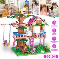 Construction Educational Toy Tree House Building Blocks 3D Gift Boxed Girl Gifts